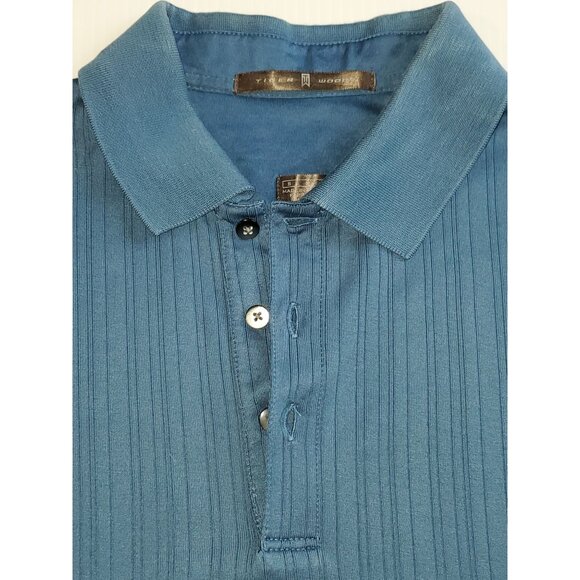 Mens Nike Tiger Woods Short Sleeve Golf Polo Shirt Striped Size Small 1309 - Picture 4 of 8